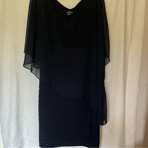 Adrianna Papell, Navy blue, cocktail dress,